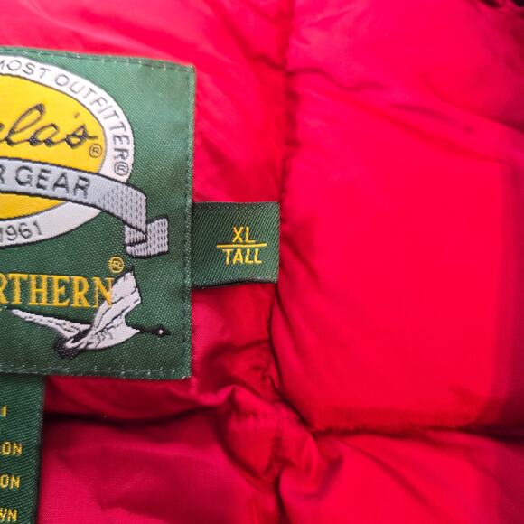 Cabela's Premier Northern Goose Down Vest Men's XLT Red Puffer Zip Up Outdoors - Picture 7 of 12